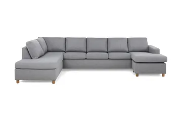 Crazy 5-seters Venstrevendt U-formet X-Large Sofa med Divan og Sjeselong i Stoff