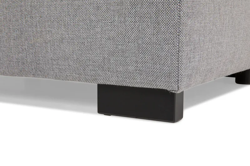 Crazy 5-seters Venstrevendt U-formet X-Large Sofa med Divan og Sjeselong i Stoff inkl. Pynteputer - Grå - Møbler - Sofaer - U-sofa