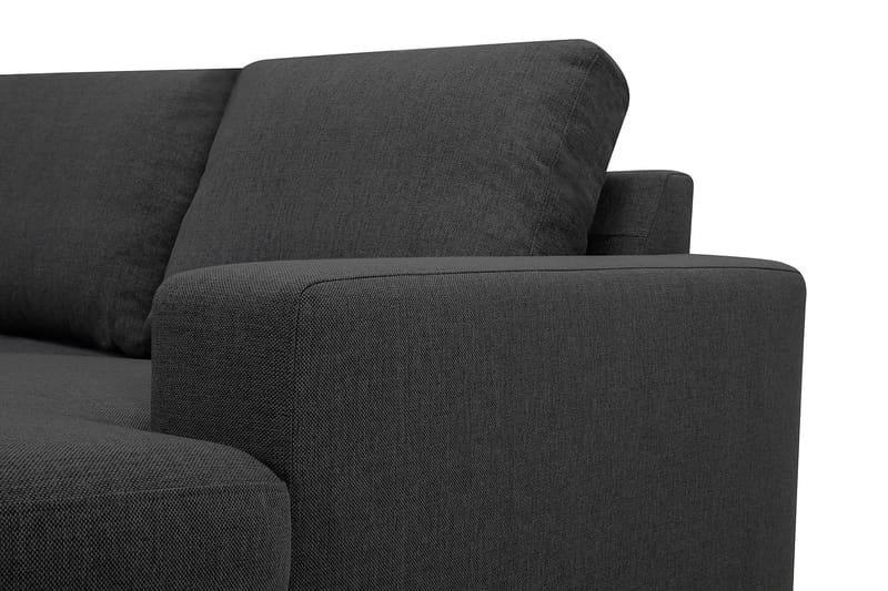 Crazy 5-seters Venstrevendt U-formet X-Large Sofa med Divan og Sjeselong i Stoff - Mørk grå - Møbler - Sofaer - U-sofa