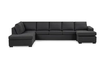 Crazy 5-seters Venstrevendt U-formet X-Large Sofa med Divan og Sjeselong i Stoff