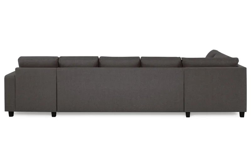Crazy 5-seters Venstrevendt U-formet X-Large Sofa med Divan og Sjeselong i Stoff - Mørk grå - Møbler - Sofaer - U-sofa