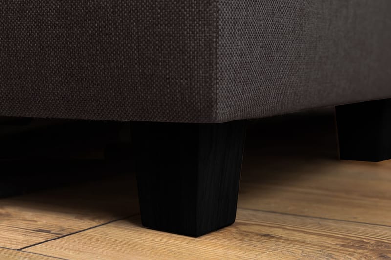 Crazy 5-seters Venstrevendt U-formet X-Large Sofa med Divan og Sjeselong i Stoff - Mørk grå - Møbler - Sofaer - U-sofa