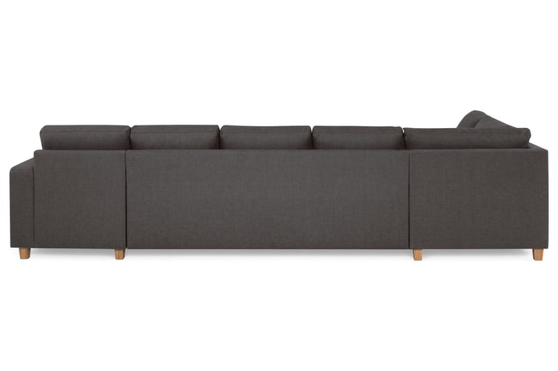 Crazy 5-seters Venstrevendt U-formet X-Large Sofa med Divan og Sjeselong i Stoff - Mørk grå - Møbler - Sofaer - U-sofa