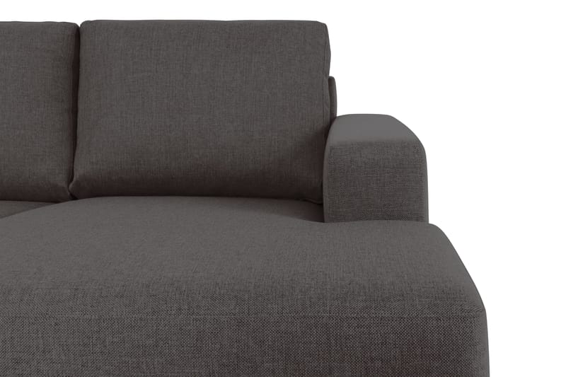 Crazy 5-seters Venstrevendt U-formet X-Large Sofa med Divan og Sjeselong i Stoff - Mørk grå - Møbler - Sofaer - U-sofa