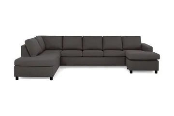 Crazy 5-seters Venstrevendt U-formet X-Large Sofa med Divan og Sjeselong i Stoff