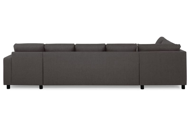 Crazy 5-seters Venstrevendt U-formet X-Large Sofa med Divan og Sjeselong i Stoff - Mørk grå - Møbler - Sofaer - U-sofa