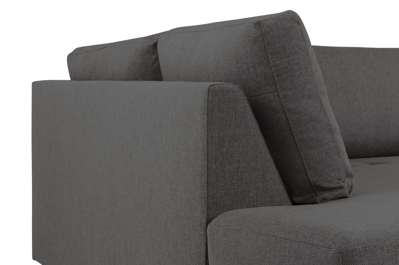 Crazy 5-seters Venstrevendt U-formet X-Large Sofa med Divan og Sjeselong i Stoff - Mørk grå - Møbler - Sofaer - U-sofa