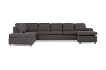 Crazy 5-seters Venstrevendt U-formet X-Large Sofa med Divan og Sjeselong i Stoff