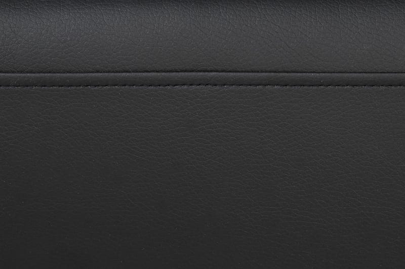 Crazy 6-seters Høyrevendt U-formet XX-Large Sofa med Divan og Sjeselong i Kunstlær - Svart - Møbler - Sofaer - U-sofa