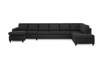 Crazy 6-seters Høyrevendt U-formet XX-Large Sofa med Divan og Sjeselong i Stoff