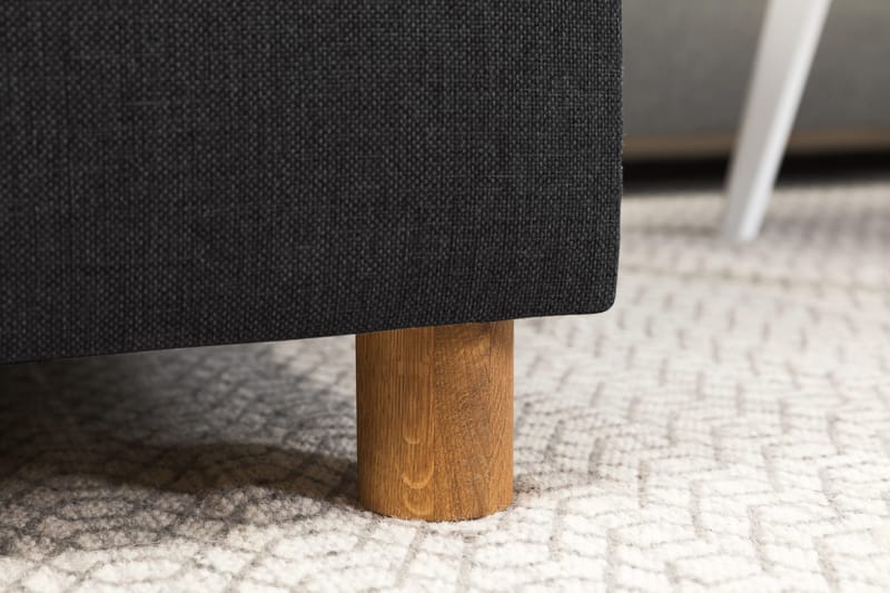 Crazy 6-seters Høyrevendt U-formet XX-Large Sofa med Divan og Sjeselong i Stoff - Antrasitt - Møbler - Sofaer - U-sofa