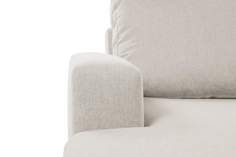 Crazy 6-seters Høyrevendt U-formet XX-Large Sofa med Divan og Sjeselong i Stoff - Beige - Møbler - Sofaer - U-sofa