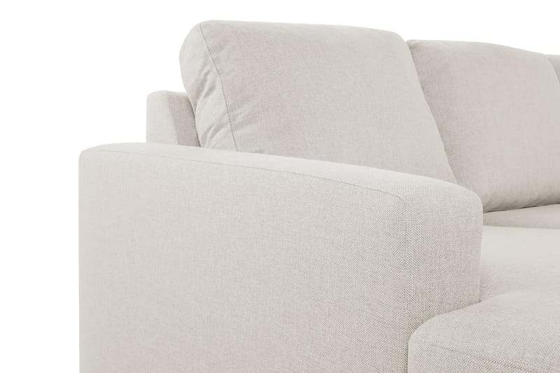 Crazy 6-seters Høyrevendt U-formet XX-Large Sofa med Divan og Sjeselong i Stoff - Beige - Møbler - Sofaer - U-sofa