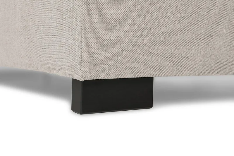 Crazy 6-seters Høyrevendt U-formet XX-Large Sofa med Divan og Sjeselong i Stoff - Beige - Møbler - Sofaer - U-sofa