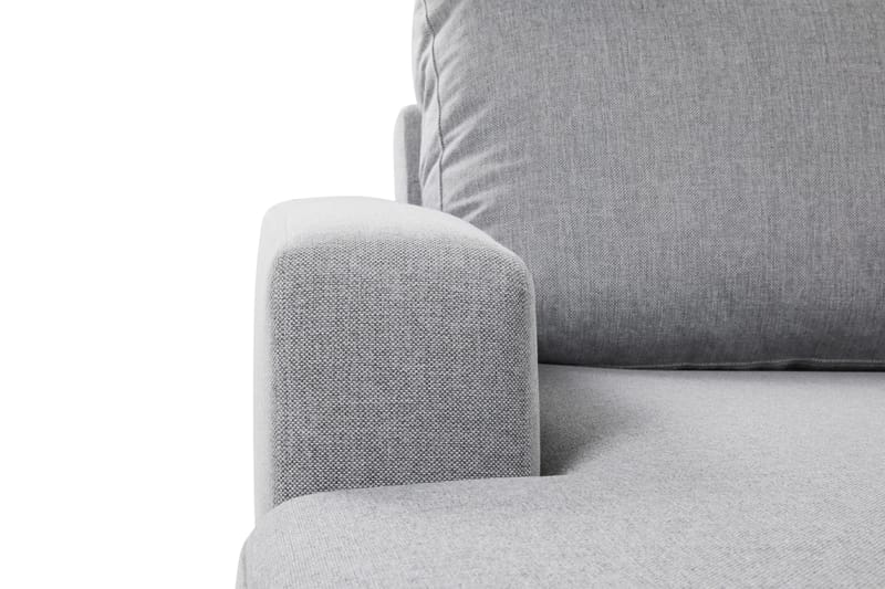 Crazy 6-seters Høyrevendt U-formet XX-Large Sofa med Divan og Sjeselong i Stoff - Grå - Møbler - Sofaer - U-sofa