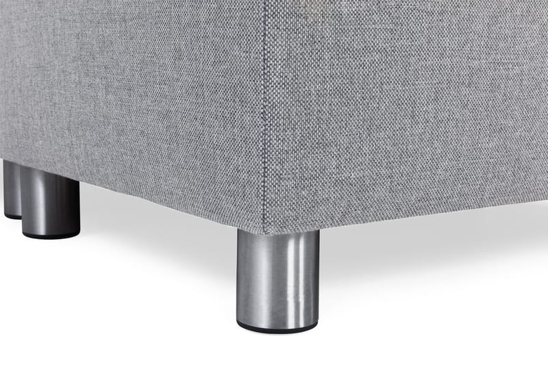 Crazy 6-seters Høyrevendt U-formet XX-Large Sofa med Divan og Sjeselong i Stoff - Grå - Møbler - Sofaer - U-sofa