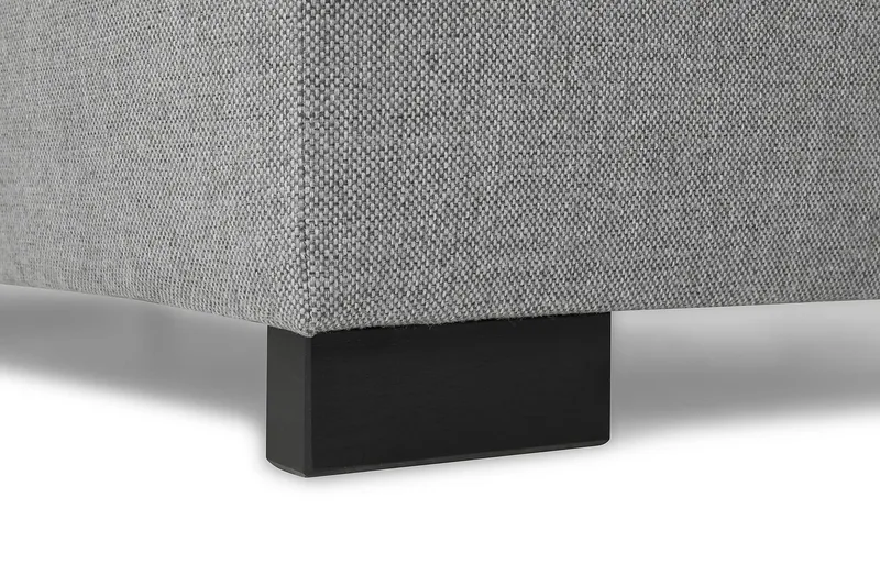 Crazy 6-seters Høyrevendt U-formet XX-Large Sofa med Divan og Sjeselong i Stoff - Grå - Møbler - Sofaer - U-sofa