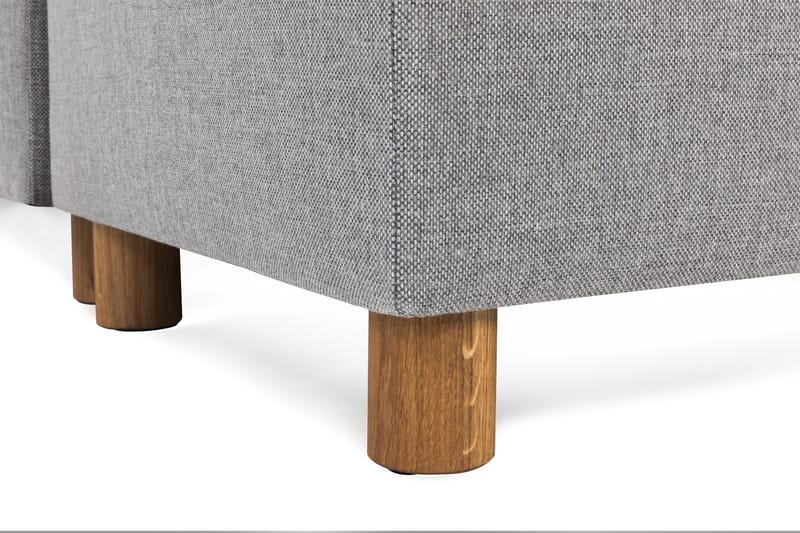 Crazy 6-seters Høyrevendt U-formet XX-Large Sofa med Divan og Sjeselong i Stoff - Grå - Møbler - Sofaer - U-sofa