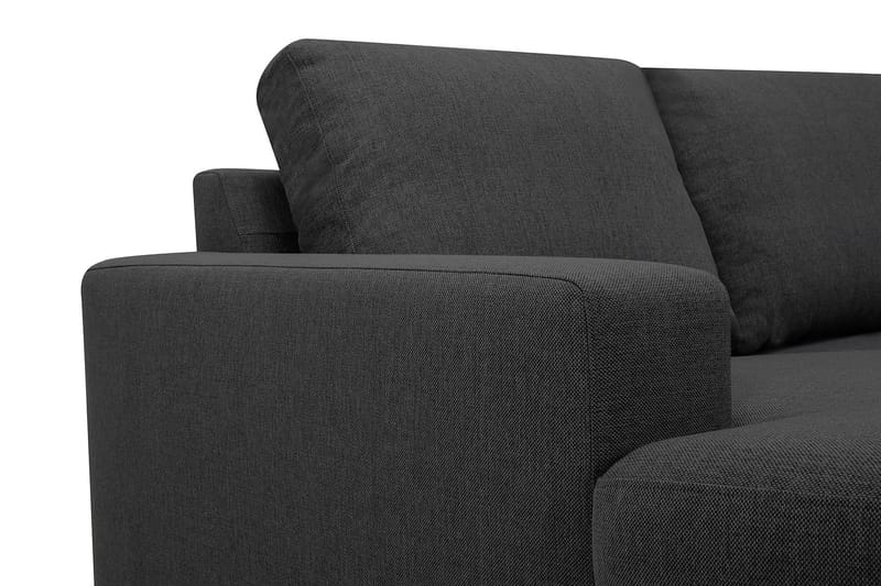 Crazy 6-seters Høyrevendt U-formet XX-Large Sofa med Divan og Sjeselong i Stoff - Mørk grå - Møbler - Sofaer - U-sofa