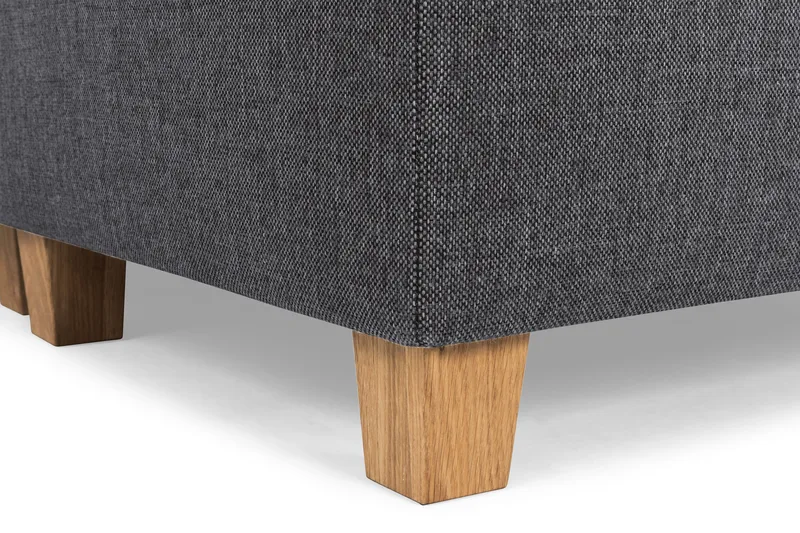 Crazy 6-seters Høyrevendt U-formet XX-Large Sofa med Divan og Sjeselong i Stoff - Mørk grå - Møbler - Sofaer - U-sofa