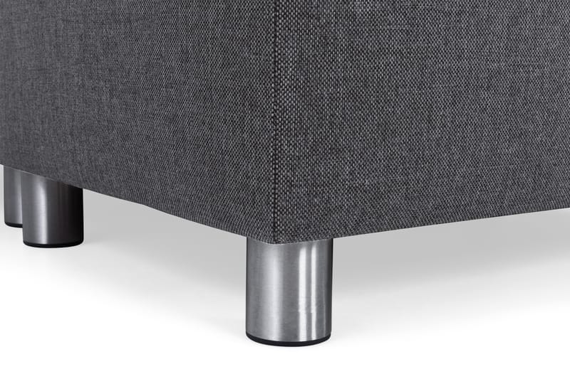 Crazy 6-seters Høyrevendt U-formet XX-Large Sofa med Divan og Sjeselong i Stoff - Mørk grå - Møbler - Sofaer - U-sofa