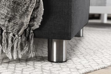 Crazy 6-seters Høyrevendt U-formet XX-Large Sofa med Divan og Sjeselong i Stoff - Mørk grå - Møbler - Sofaer - U-sofa