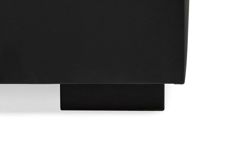 Crazy 6-seters Venstrevendt U-formet XX-Large Sofa med Divan og Sjeselong i Kunstlær - Svart - Møbler - Sofaer - U-sofa