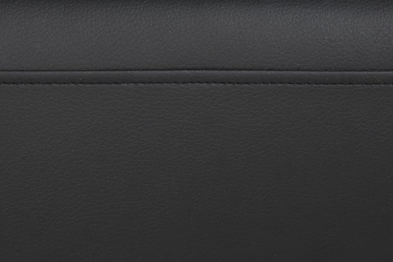 Crazy 6-seters Venstrevendt U-formet XX-Large Sofa med Divan og Sjeselong i Kunstlær - Svart - Møbler - Sofaer - U-sofa