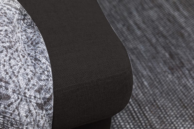 Crazy 6-seters Venstrevendt U-formet XX-Large Sofa med Divan og Sjeselong i Stoff - Antrasitt - Møbler - Sofaer - U-sofa