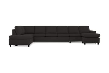 Crazy 6-seters Venstrevendt U-formet XX-Large Sofa med Divan og Sjeselong i Stoff