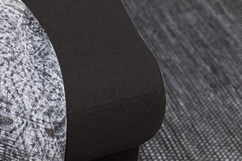 Crazy 6-seters Venstrevendt U-formet XX-Large Sofa med Divan og Sjeselong i Stoff - Antrasitt - Møbler - Sofaer - U-sofa