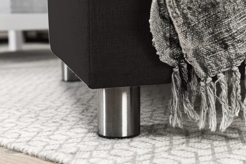 Crazy 6-seters Venstrevendt U-formet XX-Large Sofa med Divan og Sjeselong i Stoff - Antrasitt - Møbler - Sofaer - U-sofa