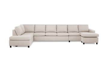 Crazy 6-seters Venstrevendt U-formet XX-Large Sofa med Divan og Sjeselong i Stoff