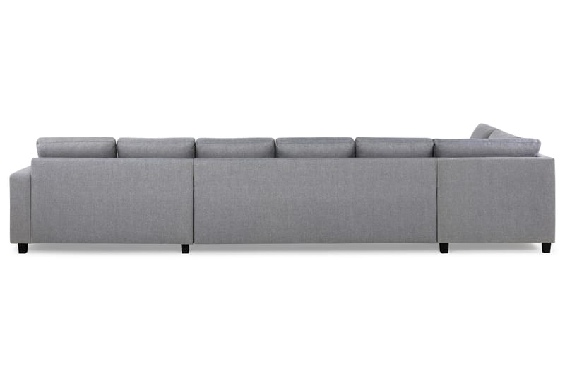Crazy 6-seters Venstrevendt U-formet XX-Large Sofa med Divan og Sjeselong i Stoff - Grå - Møbler - Sofaer - Skinnsofaer