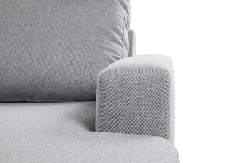 Crazy 6-seters Venstrevendt U-formet XX-Large Sofa med Divan og Sjeselong i Stoff - Grå - Møbler - Sofaer - U-sofa