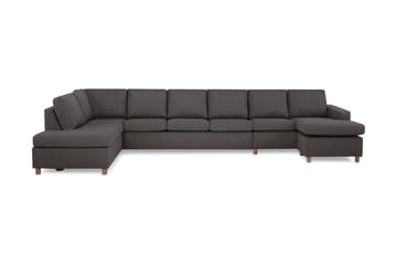 Crazy 6-seters Venstrevendt U-formet XX-Large Sofa med Divan og Sjeselong i Stoff