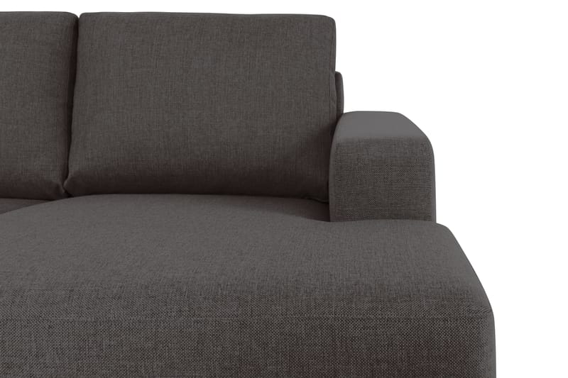 Crazy 6-seters Venstrevendt U-formet XX-Large Sofa med Divan og Sjeselong i Stoff - Mørk grå - Møbler - Sofaer - Skinnsofaer