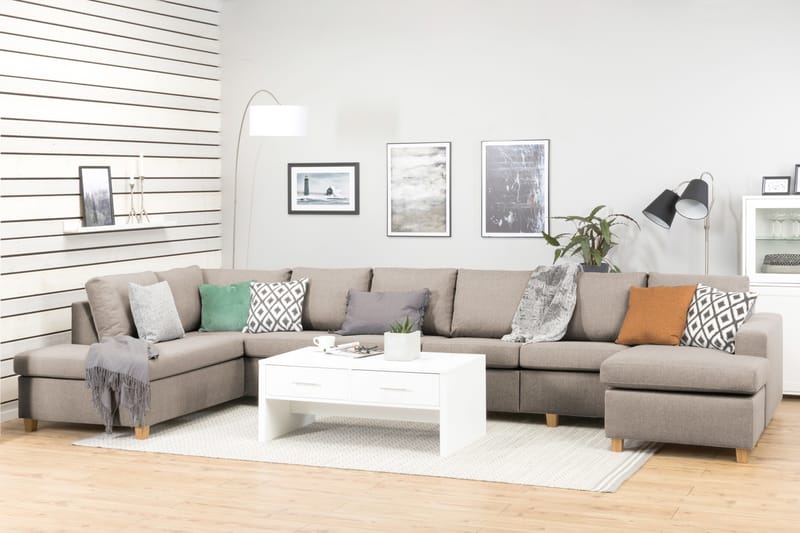 Crazy U-Sofa Gigant Venstre - Beige - Møbler - Sofaer - U-sofa