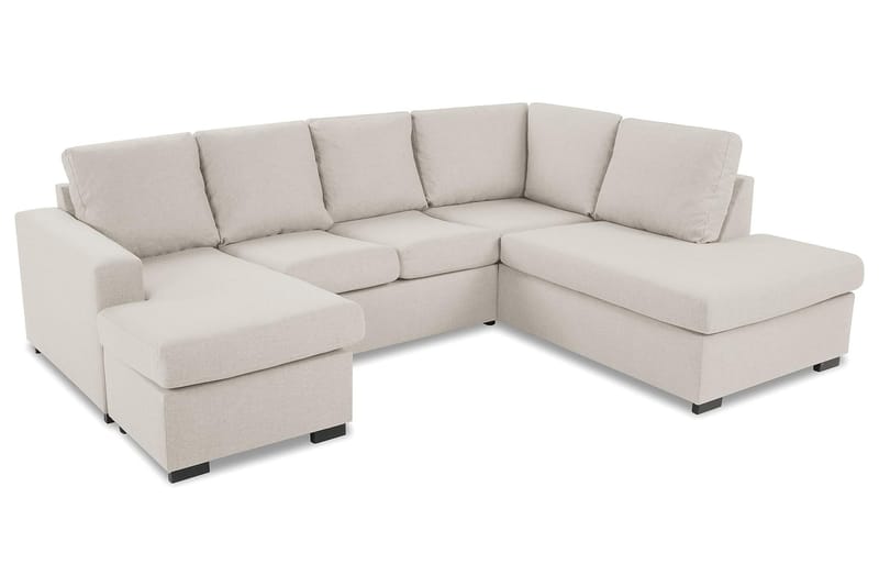 Crazy U-sofa Large Divan Venstre - Beige - U-sofa