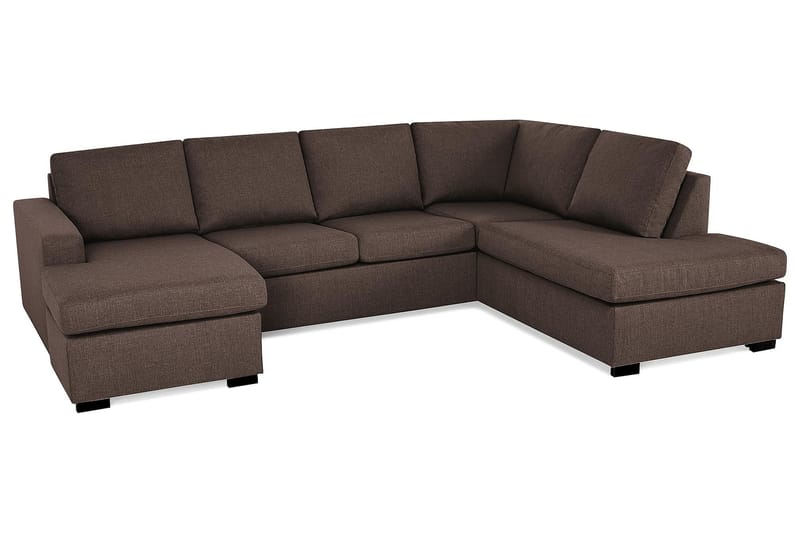 Crazy U-sofa Large Divan Venstre - Brun - U-sofa