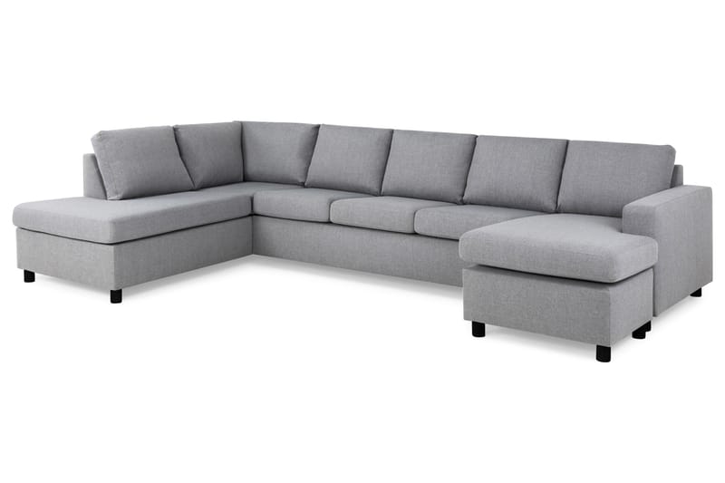 Crazy U-sofa XL Divan Høyre - Lysegrå - U-sofa