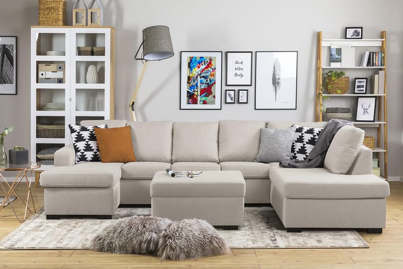 Crazy U-sofa XL Divan Venstre - Beige - Møbler - Sofaer - U-sofa