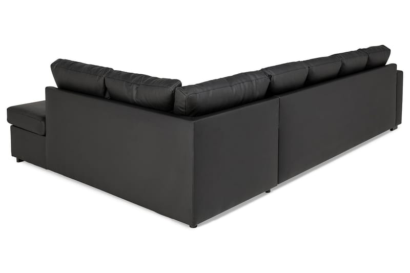 Crazy U-sofa XL Divan Venstre - Svart Kunstlær - Møbler - Sofaer - U-sofa