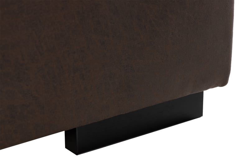 Cuba 5-seters Venstrevendt U-formet Sofa med Divan og Sjeselong i Kunstlær/Stoff - Brun / Beige - Møbler - Sofaer - U-sofa