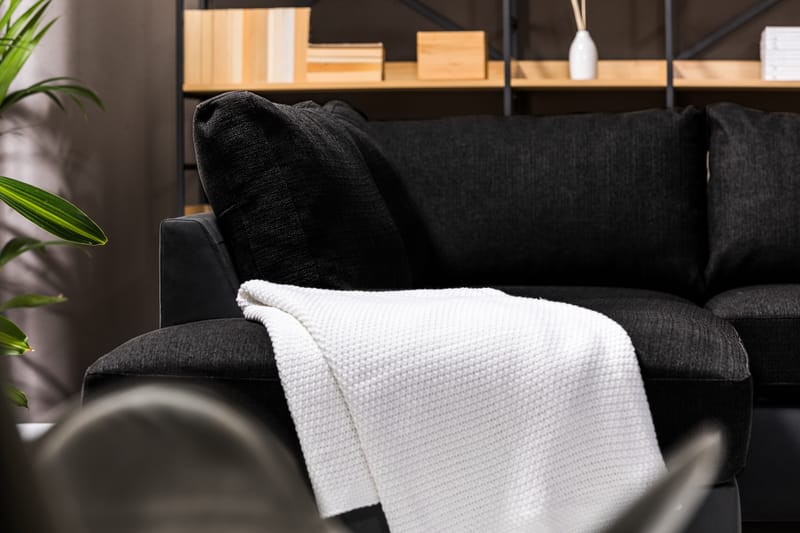 Cuba U-Sofa Divan Høyre - Svart - Møbler - Sofaer - U-sofa