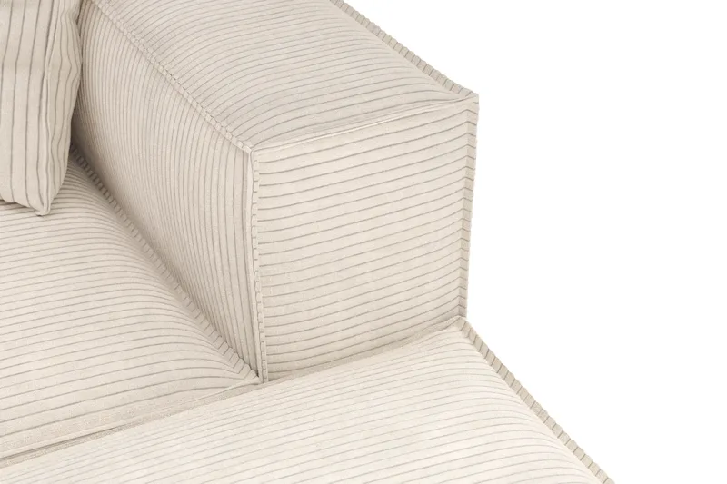 Cubo 5-seters U-formet Dyp Modulsofa med Divan og Sjeselong i Manchester - Beige - Møbler - Sofaer - U-sofa