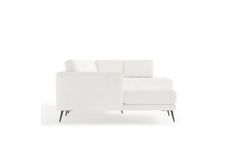 Debbi Sofa m. Divan och Sjeselong 6-seters - Hvit - U-sofa