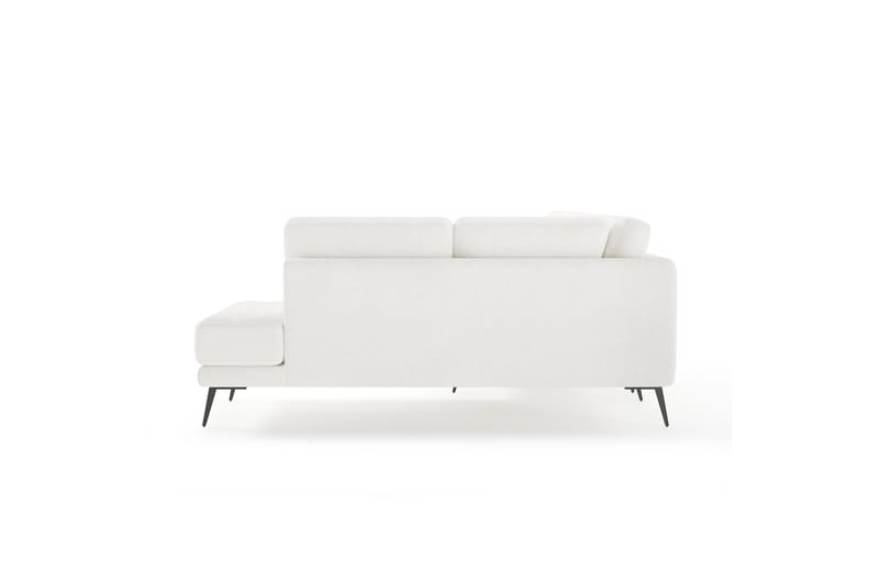 Debbi Sofa m. Divan och Sjeselong 6-seters - Hvit - U-sofa