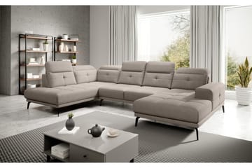 Devender Sofa m. Divan og Sjeselong - Beige - Møbler - Sofaer - U-sofa