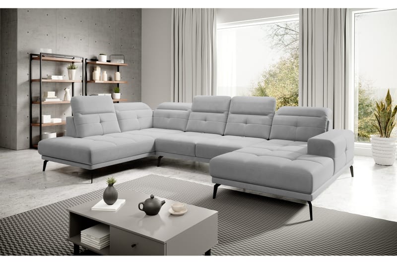 Devender Sofa m. Divan og Sjeselong - Beige - Møbler - Sofaer - U-sofa